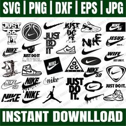 bundle 32 files nike bundle svg, just do it svg, logo svg, fashion brand svg, logo brand svg, fashion svg, gucci svg