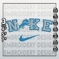 Detroit Lions Embroidery Files, NFL Logo Embroidery Designs, NFL Lions, NFL Machine Embroidery Designs