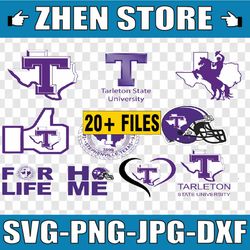tarleton state texans, tarleton state university designs. svg files, cricut, silhouette studio, digital cut fil