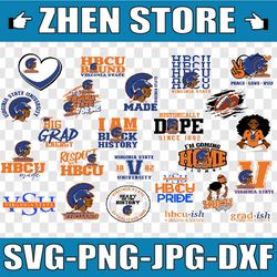 virginia state svg, hbcu teams svg, hbcu football svg