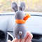 Grey-rabbit-car-charm