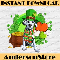 lucky dalmatian st. patricks day png, dalmatian cute png, st. patrick's day png, shamrock png
