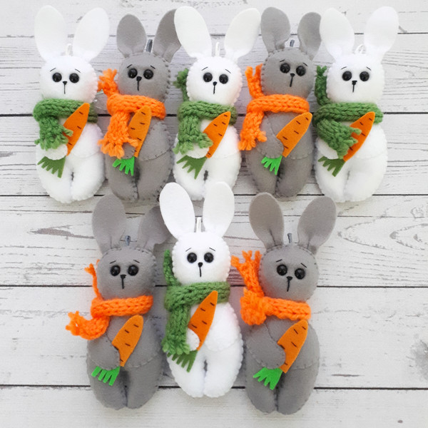 Bunny-plush-car-ornament