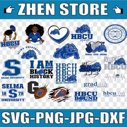 selma college svg, hbcu teams svg, hbcu football svg