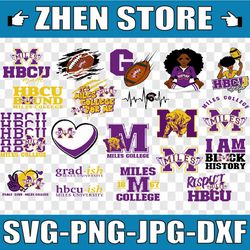 miles college svg, hbcu teams svg, hbcu football svg, sport bundle svg, clipart