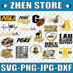 alabama state university svg, hbcu teams svg, hbcu football svg, sport bundle svg, clipart