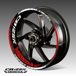 Honda CB125R decals wheel stickers motorcycle decals cb 125r rim stripes vinyl tape