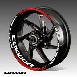 HONDA  CB1000R rim decal wheel motorcycle Honda cb1000r  fi stickers stripes wheel decals for Honda cb1000r