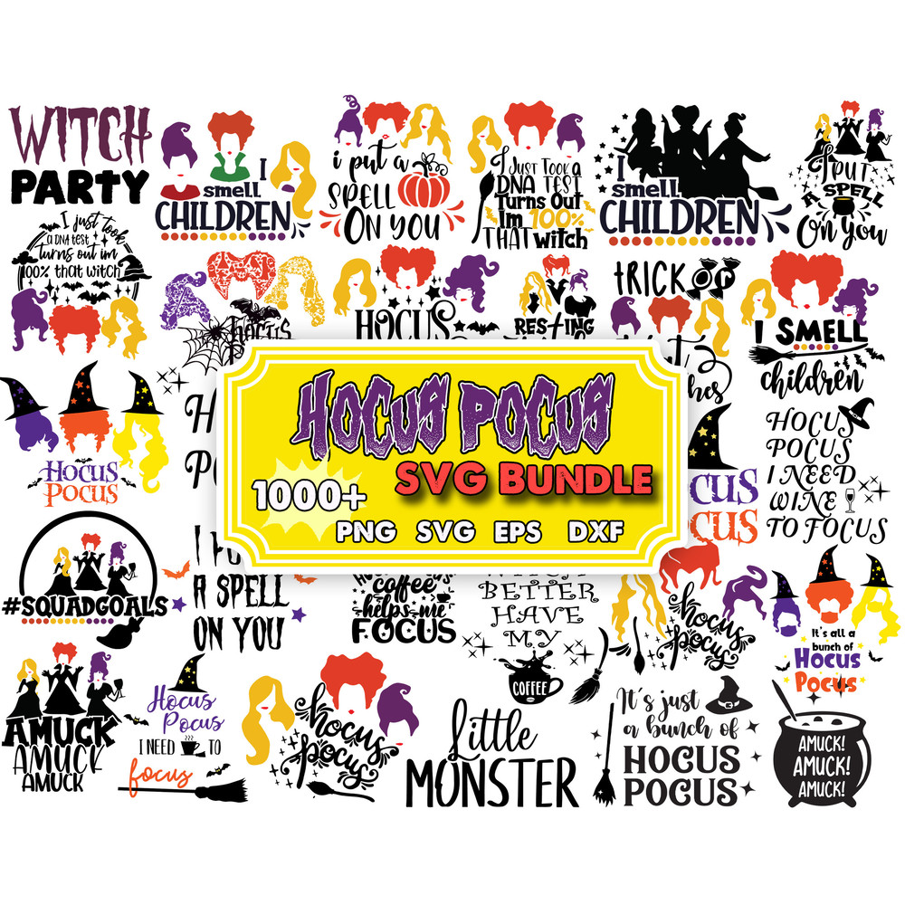 1000 Hocus Pocu SVG Bundle , Sandersonn Svg, Sandersonn Sisterss SVG, Cricut, Hocus Pocu Clipart, Halloween svg, Silhouette Cut Files.jpg