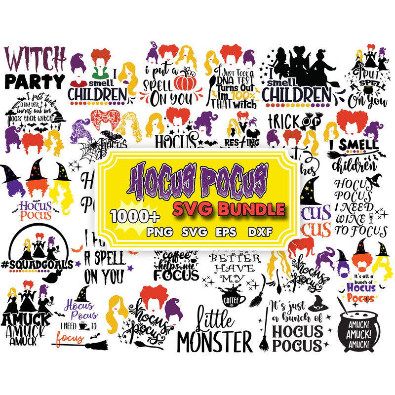1000 Hocus Pocu SVG Bundle , Sandersonn Svg, Sandersonn Sisterss SVG, Cricut, Hocus Pocu Clipart, Halloween svg, Silhouette Cut Files.jpg