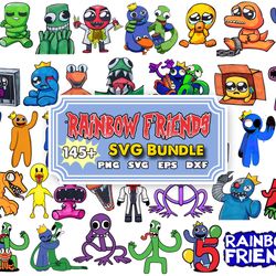 145 rainbow friends svg, rainbow friends png, sublimation, transfer, digital download, vector illustration