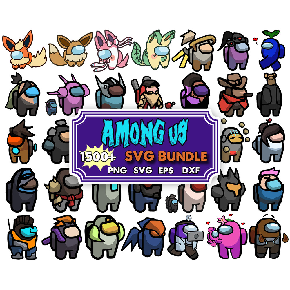 1500 Among Us SVG, Among Us Color Svg, Among Us Layered Svg, Among Us Logo, Svg Files for Cricut, Silhouette.jpg