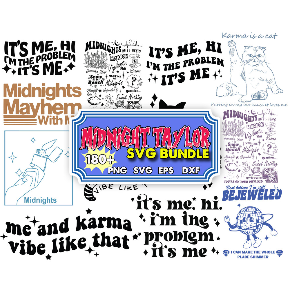 180 Taylor Swift Midnight bundle SVG walker, eps svg dxf png , Cricut , File cut , Vector file , Silhouette Digital Dowload.jpg
