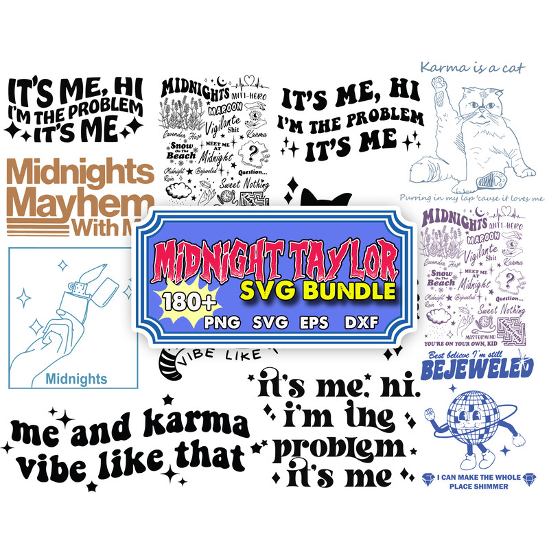 180 Taylor Swift Midnight bundle SVG walker, eps svg dxf png , Cricut , File cut , Vector file , Silhouette Digital Dowload.jpg