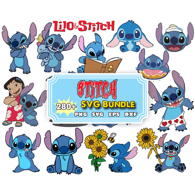 280 Lilo and stitch svg bundle files, lilo and stitch svg for cricut, Layered Files, Stitch svg, Stitch png, cricut, cut files.jpg