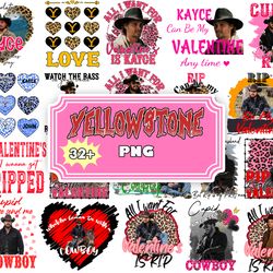32 yellowstone valentine bundle png - mega valentines day png , for cricut, silhouette, digital download, file cut