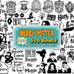 4800 bundle harry potter svg, harry potter svg, muggle svg, harry svg