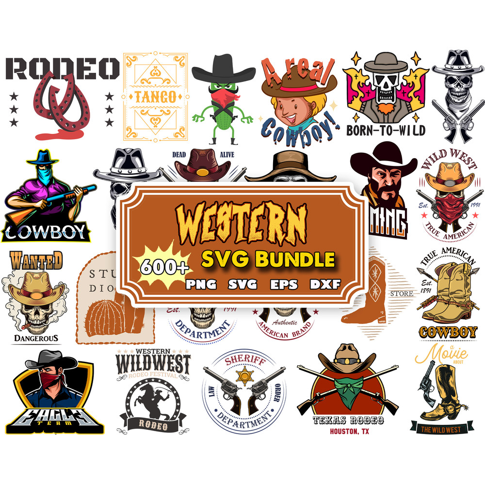 600 Western svg bundle, Western svg,Country Svg,Cowboy Svg,farm svg,Western cut file SVG, Western png.jpg