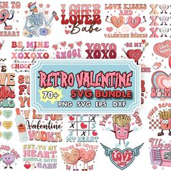 70 retro valentine sublimation bundle, valentine's day png, retro valentine png, be my valentine png, funny valentine pn