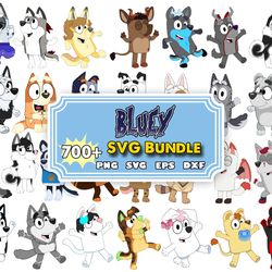 750 bluey bundle svg, cricut svg files,svg bundle layered files,digital download ,svg for cricut,svg,png