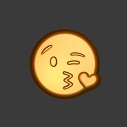 Emoji air kiss stl FILE