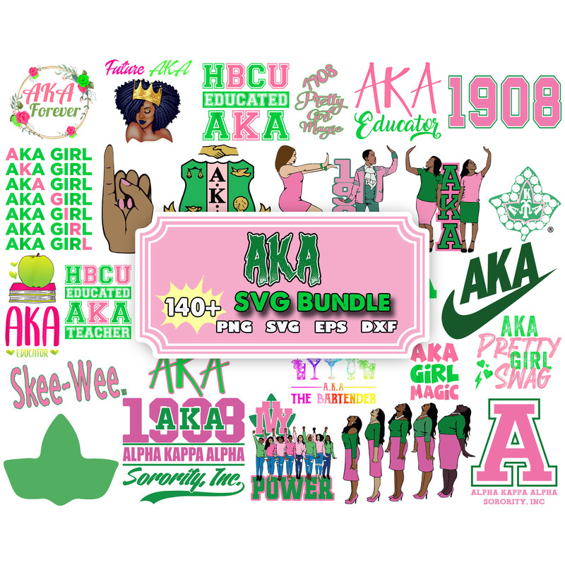 Aka svg bundle, aka svg files for cricut, aka svg 1908, Alpha Kappa Alpha Sorority svg, aka svg pearls, aka svg with vine.jpg