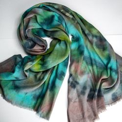 Hand dyed cotton scarf shibori scarves to buy
