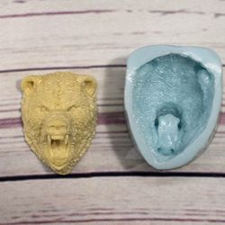Silicone mold face " Bear with open mouth "