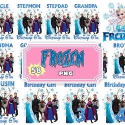 frozen birthday png, frozen clipart bundle, elsa png, frozen 2 clipart olaf instant download, frozen pngs for iron on ts