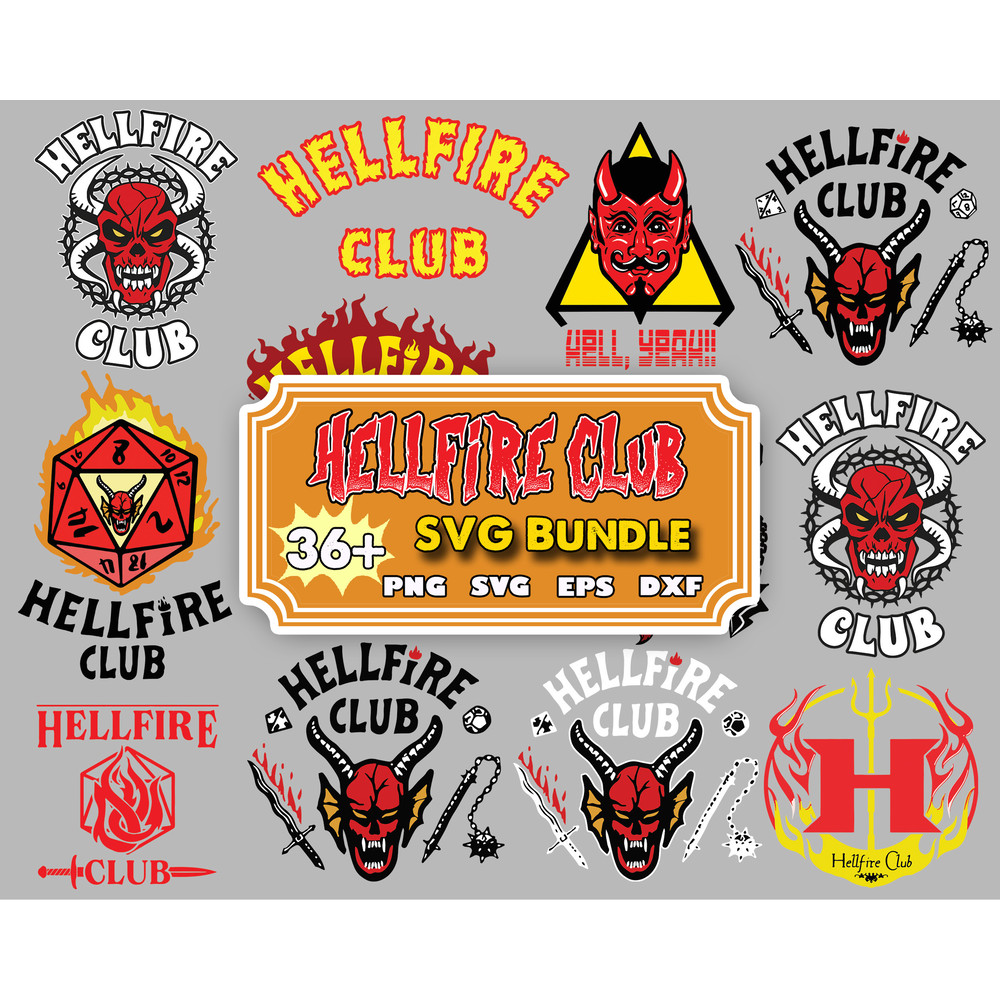 Hellfie Club SVG PNG EPS Digital download , Fire , dnd, devil, Hallowen png, Vintage halloween svg.jpg