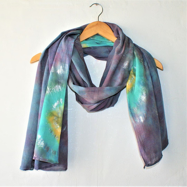 Shibori-tie-dye-scarf-for-women-colorful-grey-turquoise-silver-scarf.jpg
