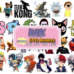 ultimate anime bundle svg, anime svg for cricut, anime png, anime layered bundle svg, anime for cricut files