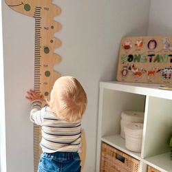 Dinosaur Growth Chart, Height Chart for Kids, Boy Nursery Decor, Baby Shower Gift, 3rd Birthday Gift, Kids Height Chart