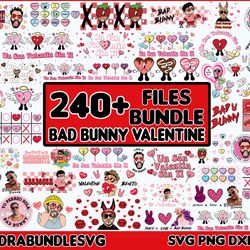 240 valentine bad bunny svg png, bad bunny valentines png, un san valentin sin ti png, valentines benito png, bad bunny,
