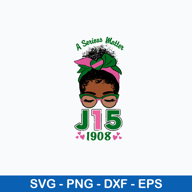 A Serious Matter J15 1908 Svg, Pink and Green Svg, Png Dxf Eps File.jpeg