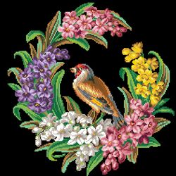 181015 goldfinch with hyacinths