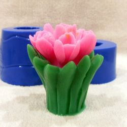 tulip bouquet (2 molds set) - silicone molds