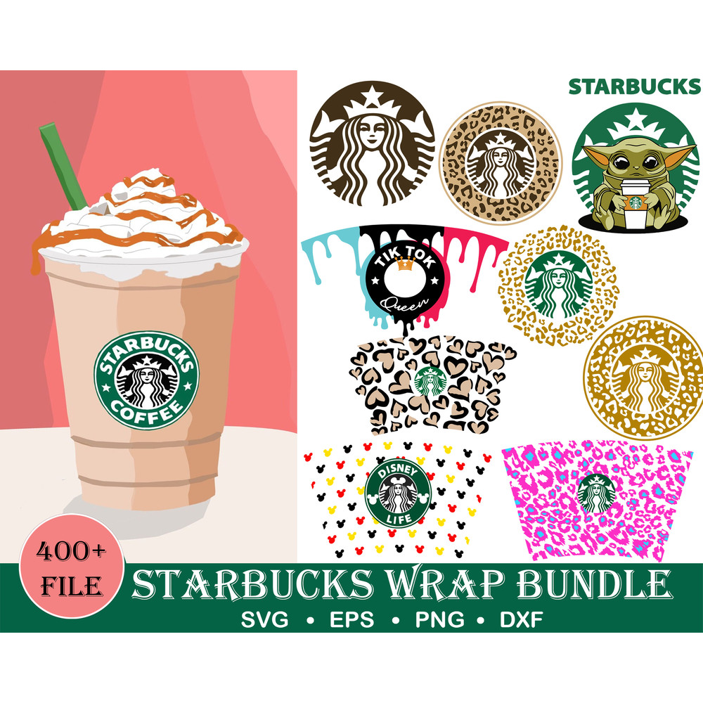 400 Starbucks Wrap Bundle, Starbucks Easter svg, png Shamrock Wraps svg, png Bunny Starbucks Wrap svg, png Starbucks Venti Cold Cup.jpg