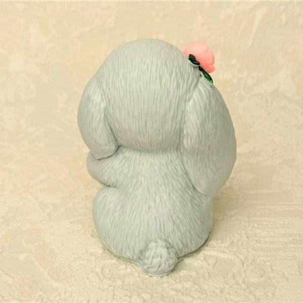 cute bunny with flower soap 4