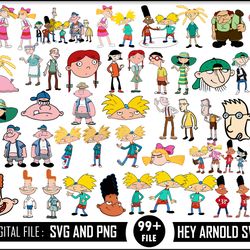 hey arnold, hey arnold, hey arnold svg, cartoon svg, bundle 2,disney svg digital download