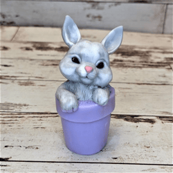 Rabbit in a bucket - silicone mold