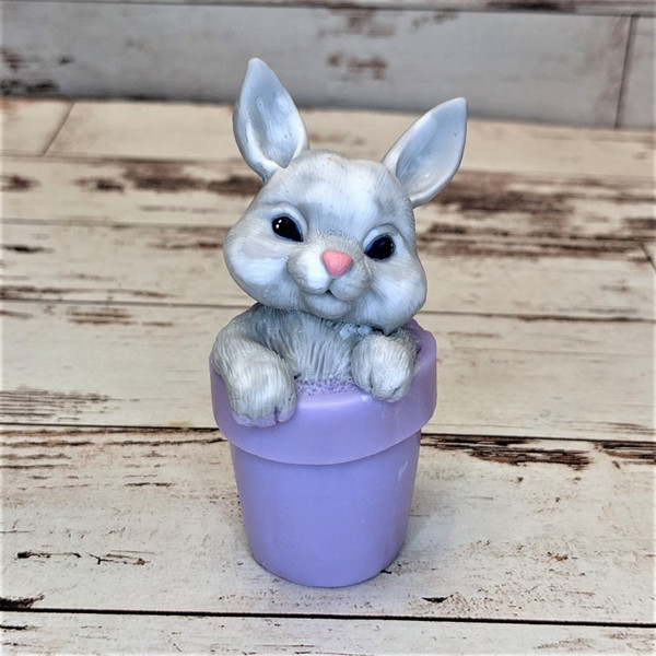 Rabbit in a bucket soap