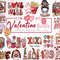Retro Valentine png bundle Be mine Howdy valentine Love latte more Vibes xo xo Bite Candy conversation Lover babe Couple Together Smiley.jpg