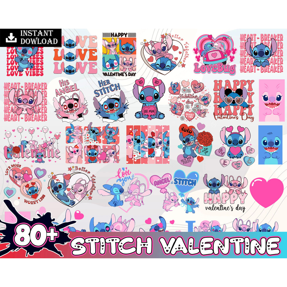 Stitch Valentine Svg, Stitch Svg, Lilo and stitch svg, Love svg, Valentines Day svg, Stitch png, Valentine stitch svg, Cricut, SVG,PNG.jpg