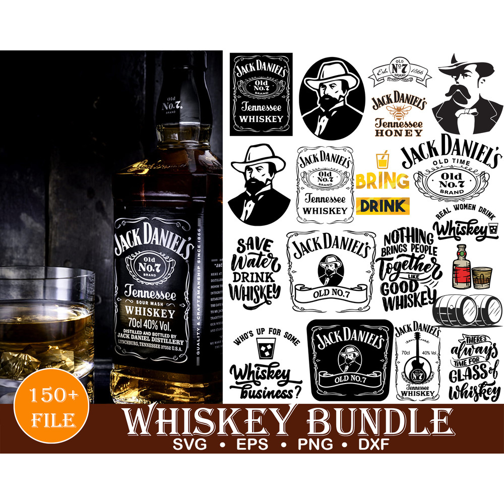 Whiskey SVG, Whiskey Glass With Ice Svg, Monogram Design, Cricut Friendly, Digital Download, Commercial Licence Included!.jpg