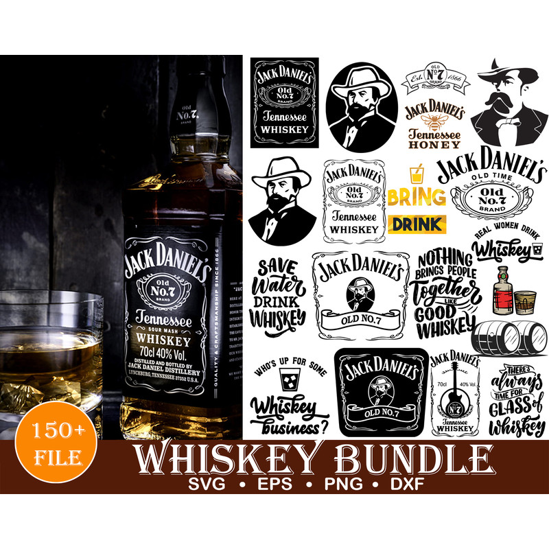 Whiskey SVG, Whiskey Glass With Ice Svg, Monogram Design, Cricut Friendly, Digital Download, Commercial Licence Included!.jpg