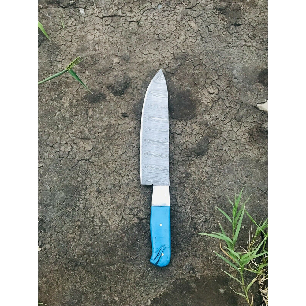 Custom Handforged Damascus steel Chef Knives set BBQ Knife set 5.jpg