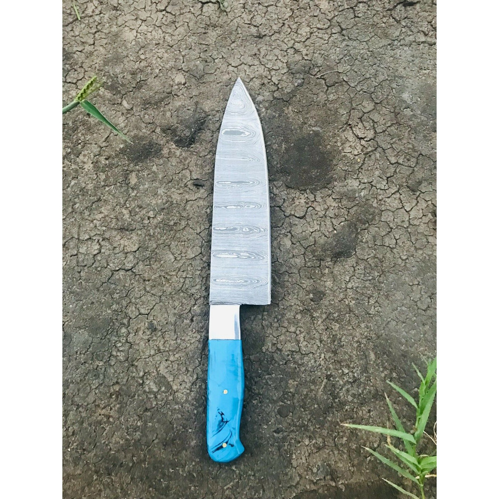 Custom Handforged Damascus steel Chef Knives set BBQ Knife set 7.jpg