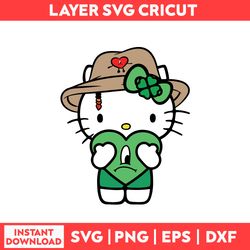 Hello Kitty Cupid Valentine Bentino  Bad Bunny Patricks Day Svg, Bad Bunny Patricks Day Svg, Png, pdf, dxf digital fille