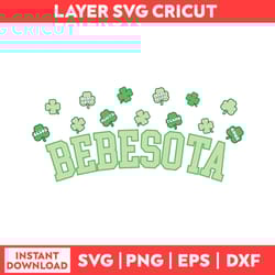 lucky bebesota bad bunny patricks day svg, bad bunny patricks day svg, png, pdf, dxf digital fille